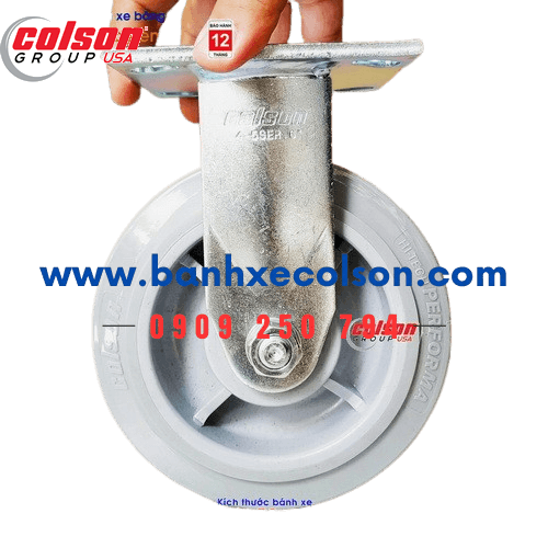 Bánh xe cao su 150mm Performa loại tốt Colson Caster Mỹ càng thép tĩnh